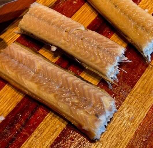 Gerookte paling (€ 45,00/kg)